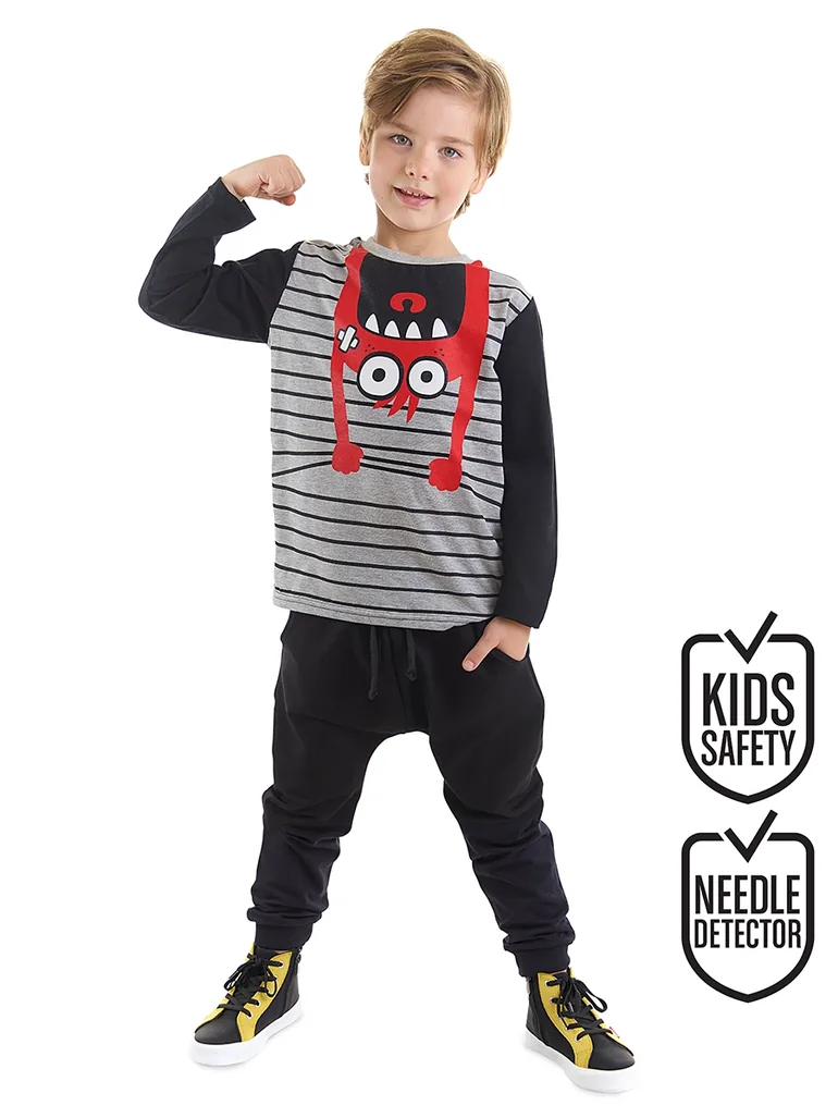Dangling Monster Boy T-shirt Trousers Set