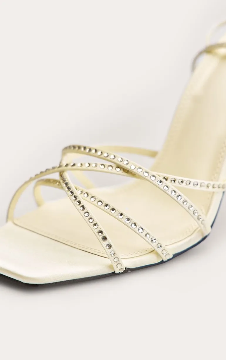 Lemon Hot Fix Strappy Heeled Sandal - 3