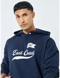 Men Oversized Heavy Fleece Printed Hoodie - 2