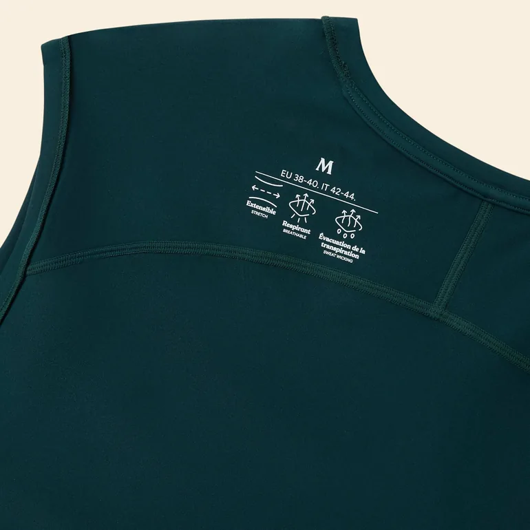 Sports Tank Top with Mesh Sides GREEN - 2