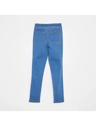 Plain jeggings BLUE - 1