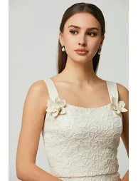 Floral pattern lace top - 2
