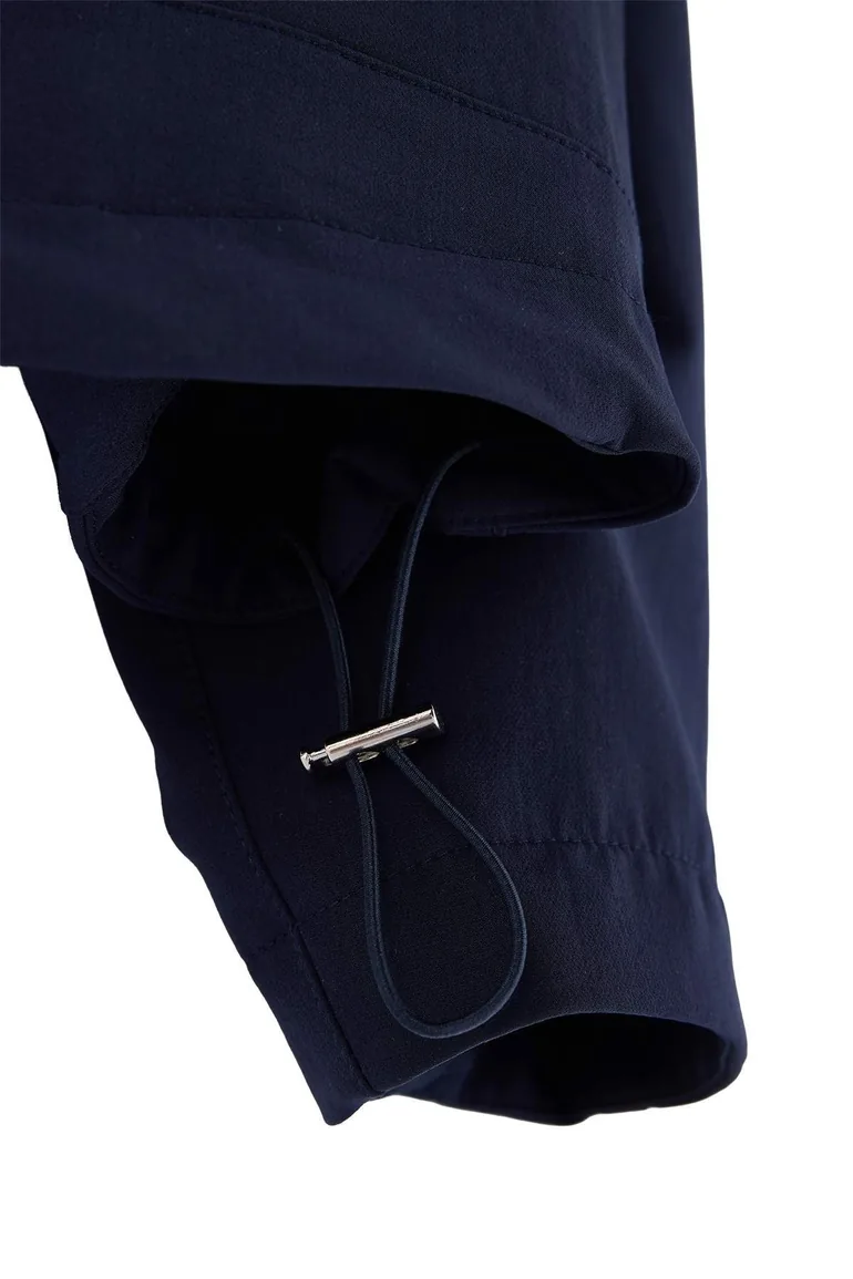 Navy Blue Oversize Hooded Summer Jacket - 3