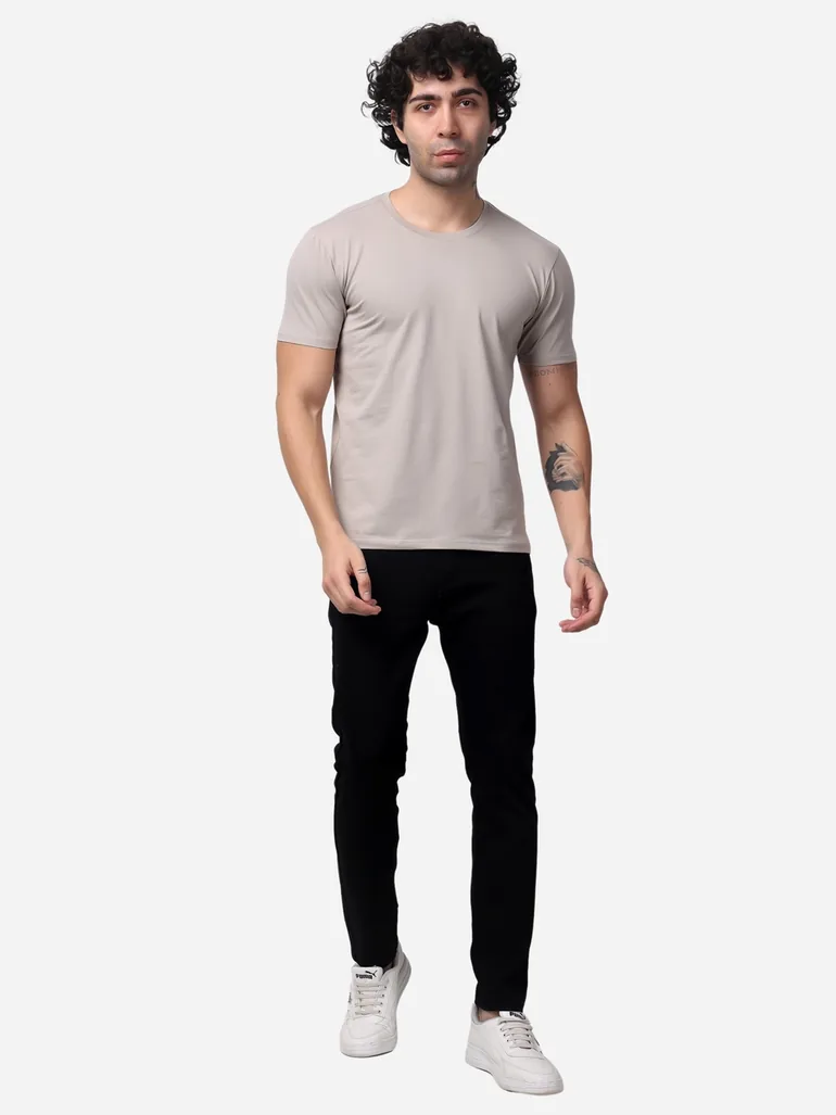 Solid Short Sleeve Regular Fit T-Shirt - 5