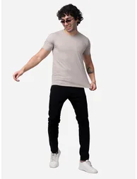 Solid Short Sleeve Regular Fit T-Shirt - 3