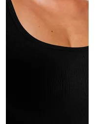 Blouse - Black - Fitted - 7