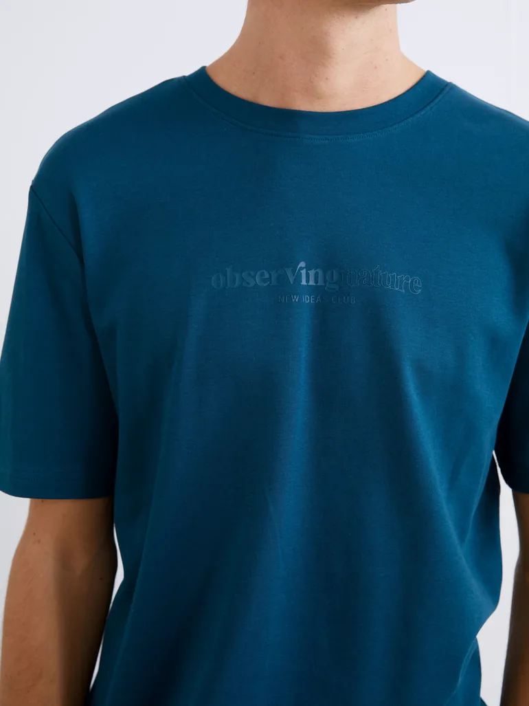 Crew Neck Printed Men's T-Shirt - 2