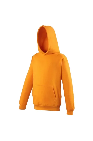 Awdis Kids Unisex Hooded Sweatshirt / Hoodie / Schoolwear - Orange Crush