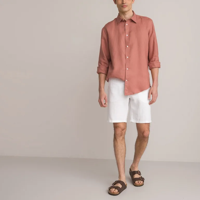 Linen Bermuda Shorts - 1