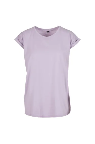 New Morning Studios Womens/Ladies Extended Shoulder Regular T-Shirt - Lilac
