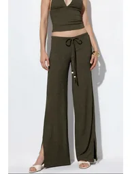 BUSEM Women's Straight-leg Crepe Trousers
