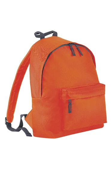 Bagbase Fashion Backpack / Rucksack (18 Litres) - Orange/Graphite Grey
