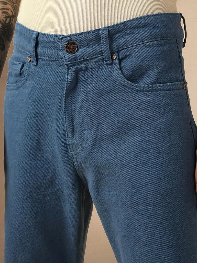 Mid Rise Straight Fit Jeans - 4