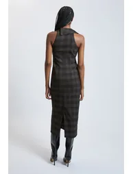Check Tailored Midi Dress - 2