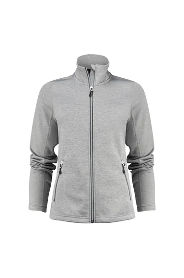 Printer RED Womens/Ladies Powerslide Zipped Sweat Jacket - Grey Melange