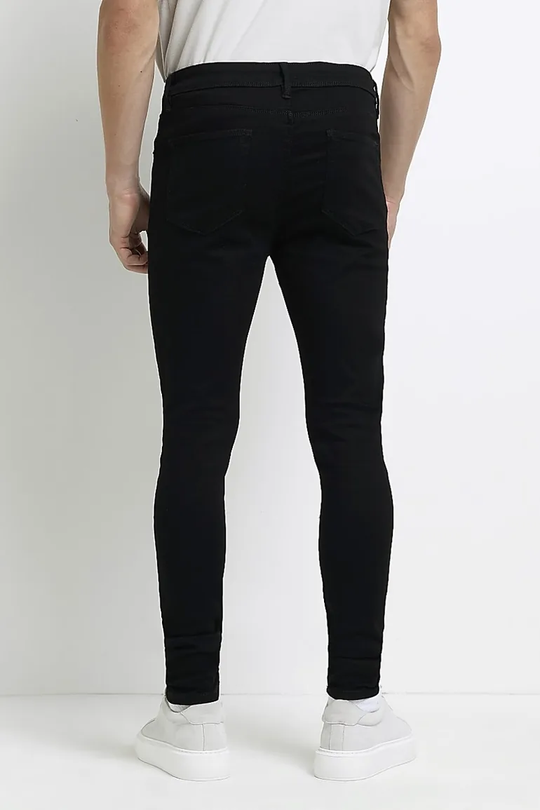 Black spray on skinny fit jeans - 1