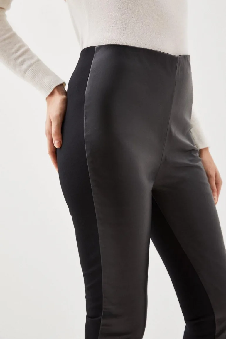 Leather and Ponte Legging - 2