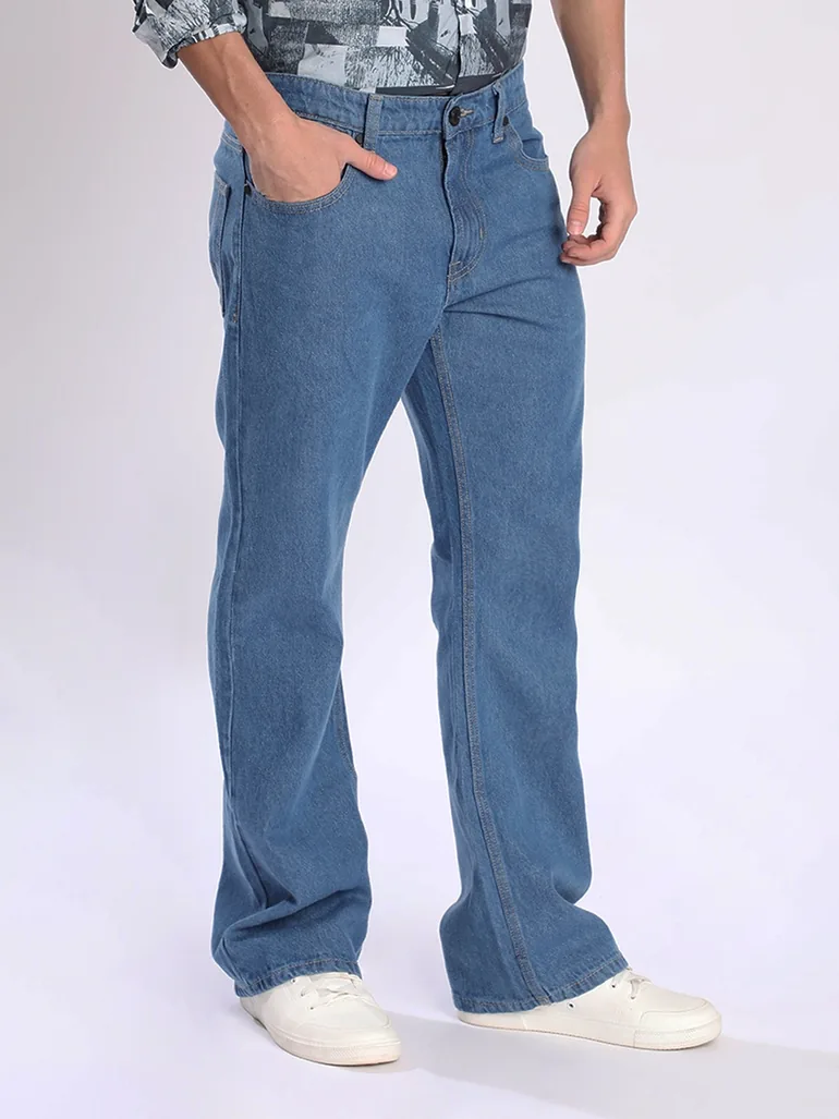 Men Mid Rise Bootcut Jeans - 2