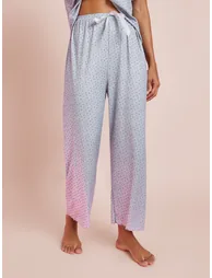 Grey Ditsy Print Top and Pyjama Set - 3