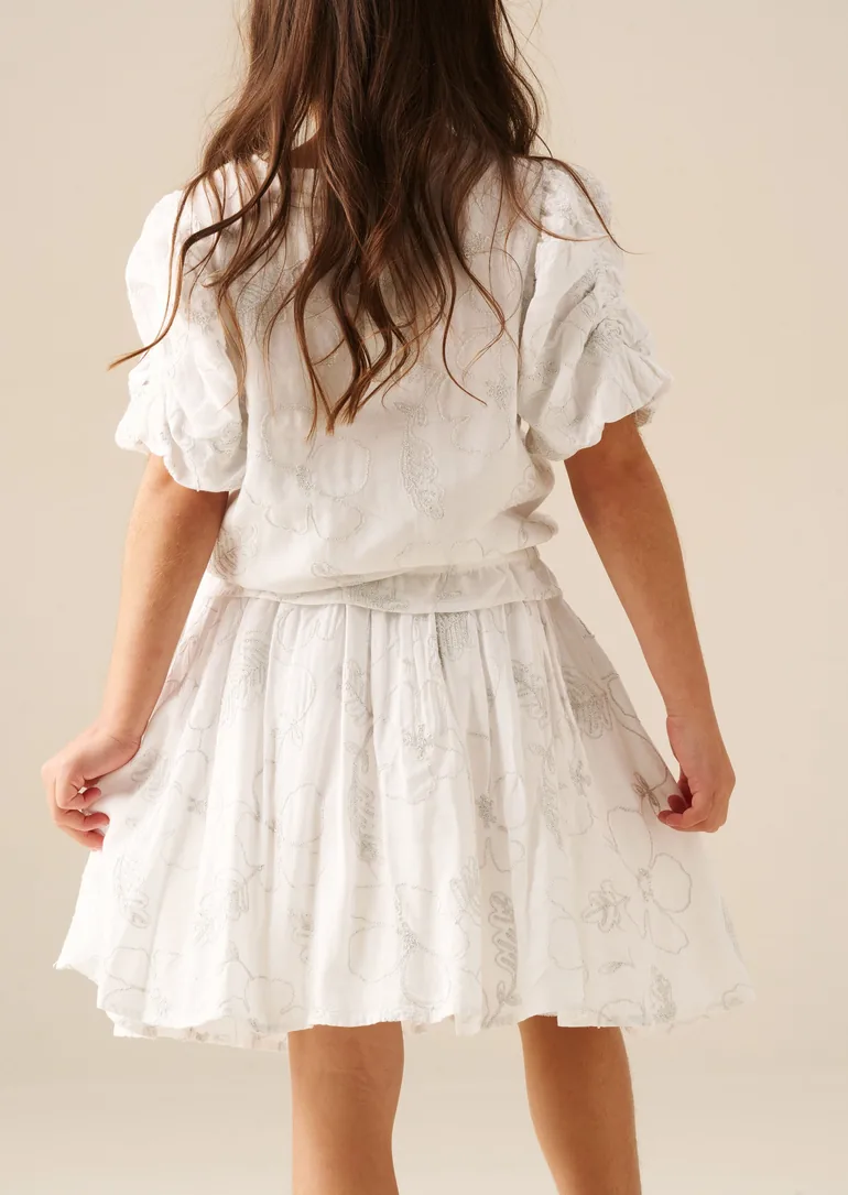 Dalhia Floral Embroidered Skirt - 5