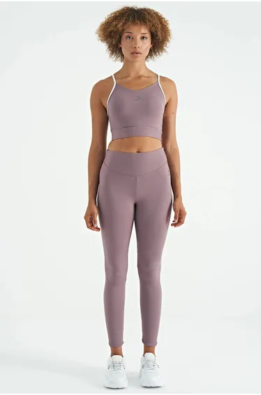 TOMMY Fitted Sleeveless Crop Sports Top