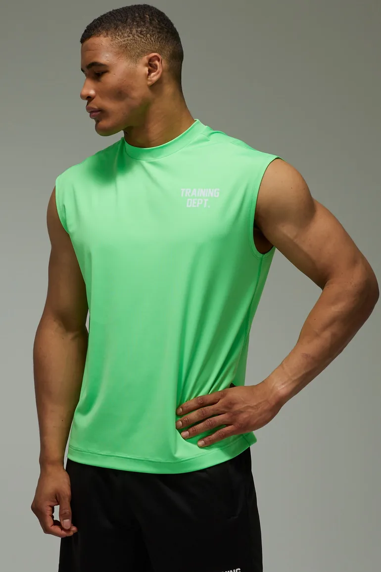 Training Dept Performance Oversized Tank - green