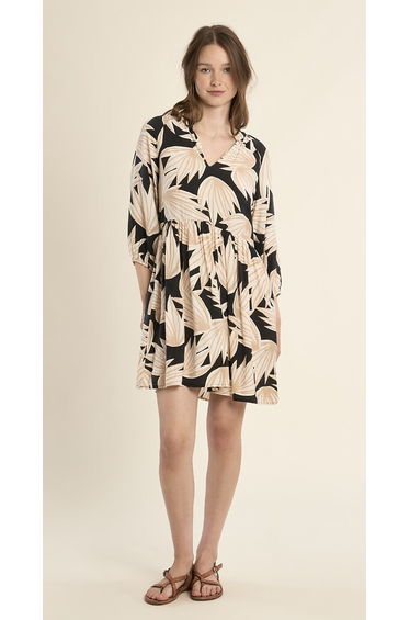 Printed Short-Sleeve Mini Dress product thumbnail 3