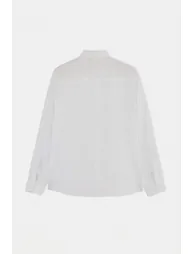 White Regular Men's Shirt - 4