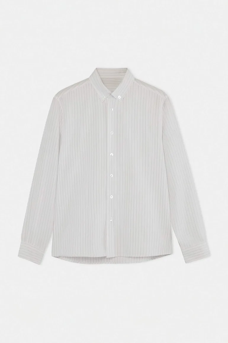 White Regular Men's Shirt - 2