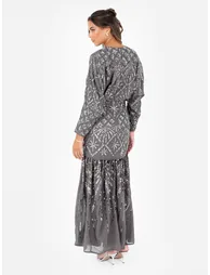 Maya Celestial Embellishment Long Sleeve Maxi Dress - 2