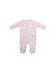 Pack of 2 - Soft Cotton Baby Footed Sleepsuit - 1