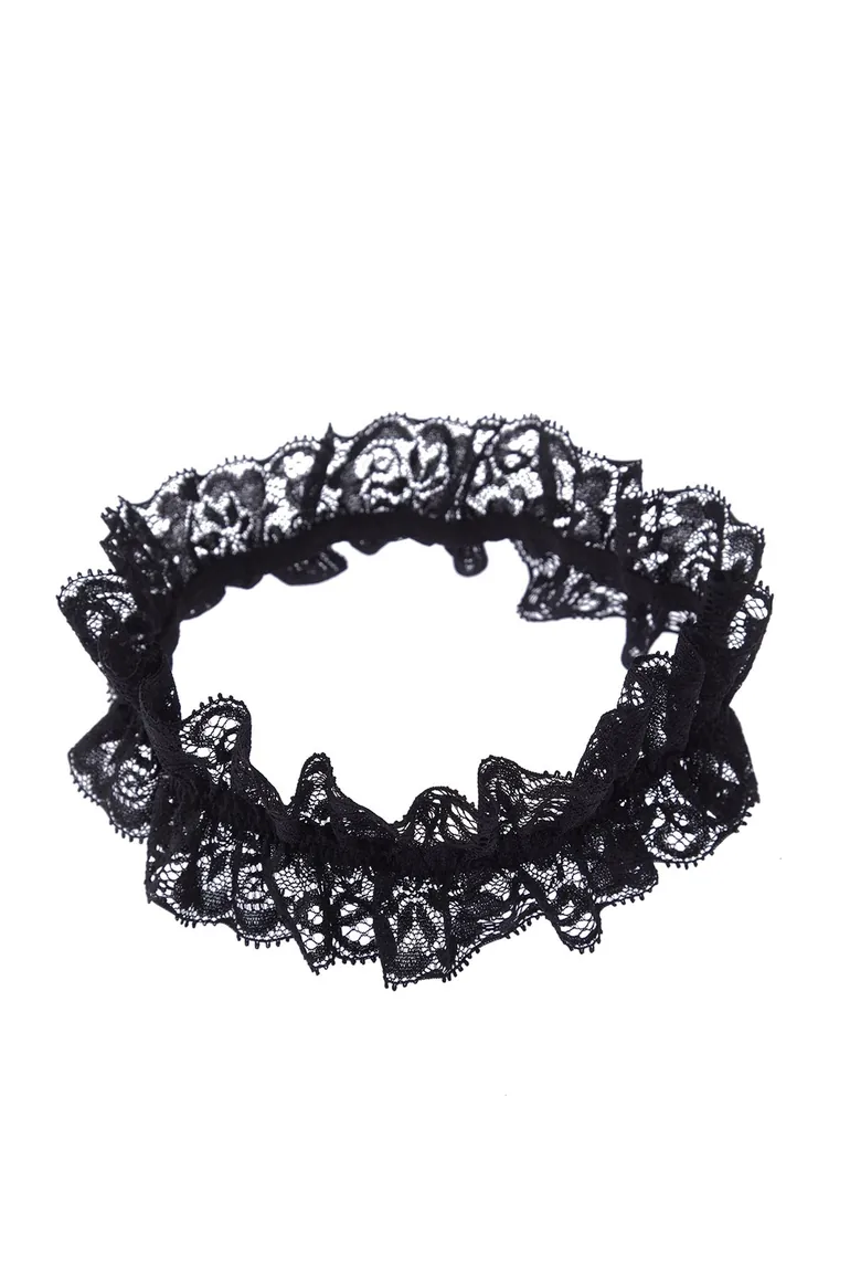 Black Plain Lace Underwear Knitted Body - 8