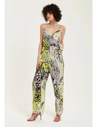 Women's Jumpsuit Multicolour Abstract Print. - 2