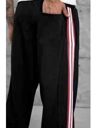 NOMARC Striped Wide-Leg Drawstring Joggers - 4