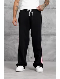 NOMARC Striped Wide-Leg Drawstring Joggers