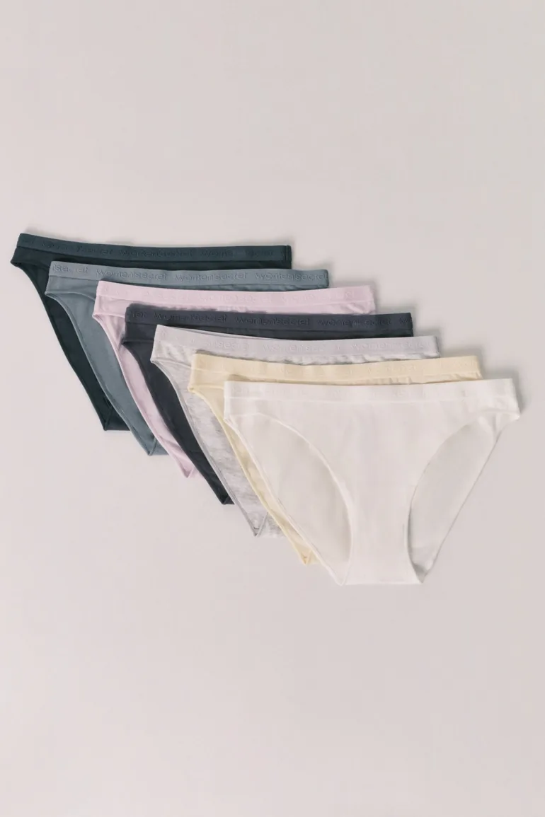 Pack 7 classic cotton soft logo panties - 1