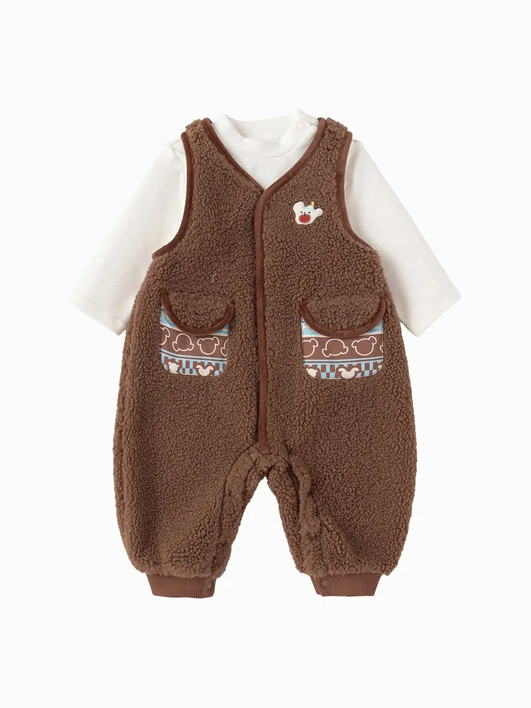 Boys' Sleeveless Romper with Long Sleeve Top