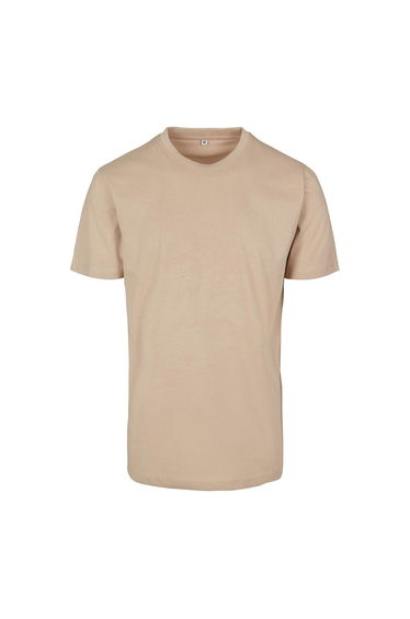 Mens T-Shirt Round Neck - Sand
