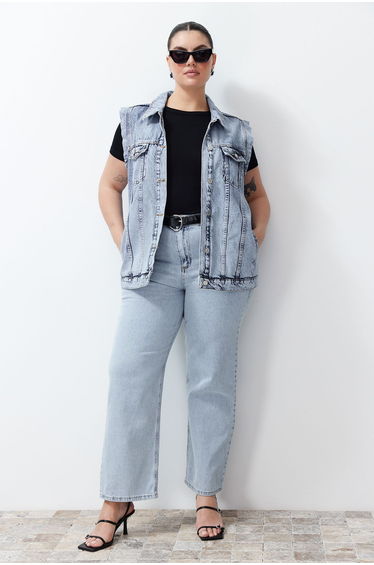 Light Blue Denim Vest