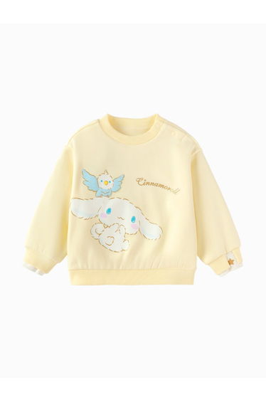 Girls' Sweatshirt with Cartoon Front Print