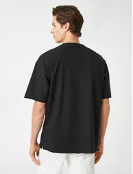 Basic Oversized T-Shirt Crew Neck Short Sleeve - 3
