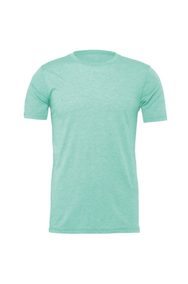 Bella + Canvas Adults Unisex Heather Cvc Short Sleeve T-Shirt - Heather Mint