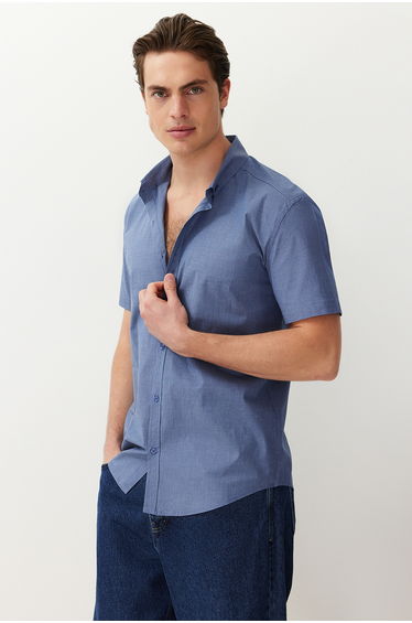 Trendyol Navy Collared Shirt