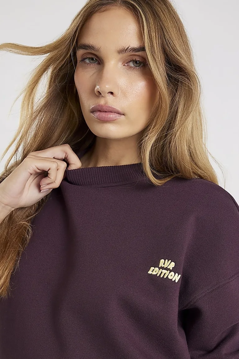 Brown Rvr Edition Back Print Sweatshirt - 2