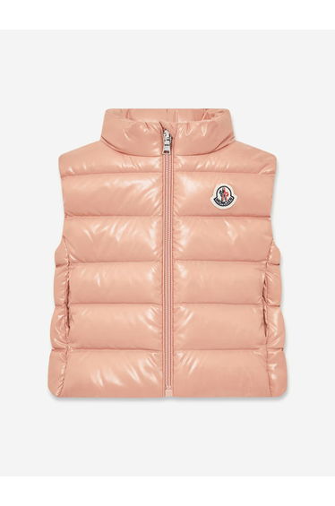 Baby Girls Down Padded Ghany Gilet in Pink