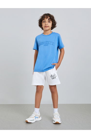 Teen Boys Slogan Print Shorts