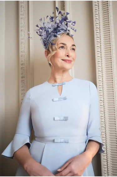 Lisa Tan Feather Detail Fascinator