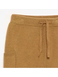 Solid knit pants GREEN - 3