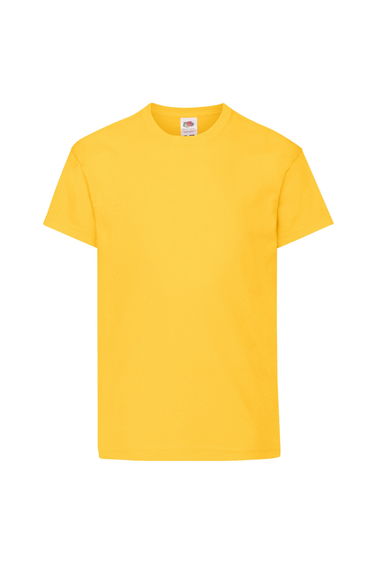 Fruit Of The Loom Childrens/Kids Original Short Sleeve T-Shirt - Sunflower