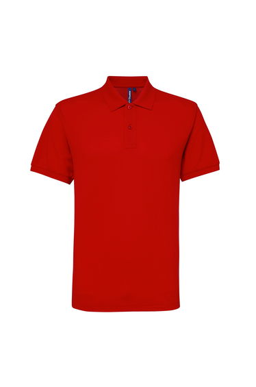 Asquith & Fox Mens Short Sleeve Performance Blend Polo Shirt - Red